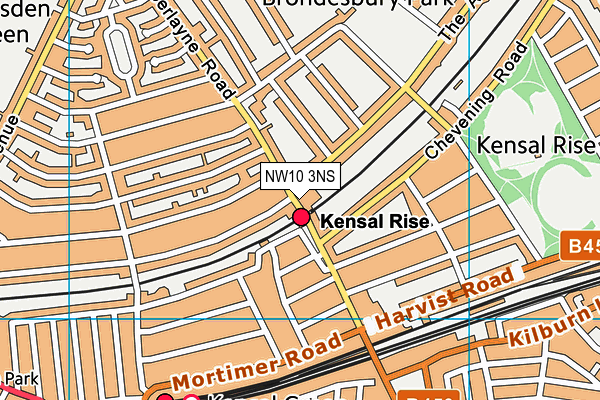 Map of ABACUS ESTATES (KENSAL RISE) LIMITED at district scale