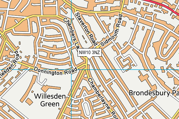 NW10 3NZ map - OS VectorMap District (Ordnance Survey)