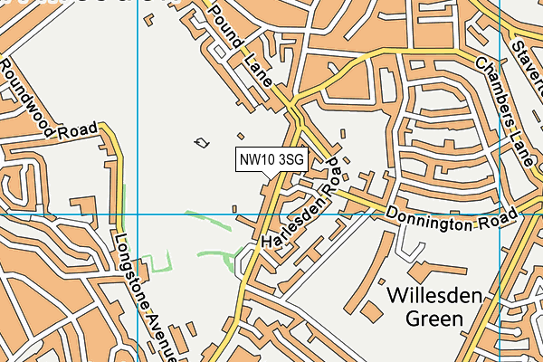 NW10 3SG map - OS VectorMap District (Ordnance Survey)