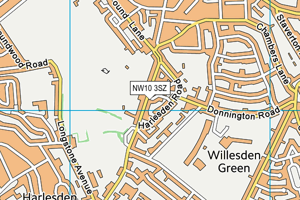 NW10 3SZ map - OS VectorMap District (Ordnance Survey)