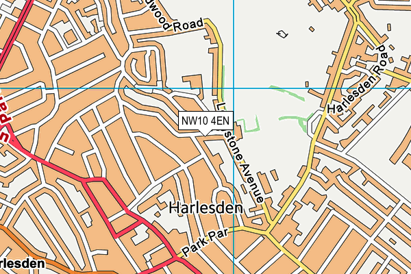 NW10 4EN map - OS VectorMap District (Ordnance Survey)