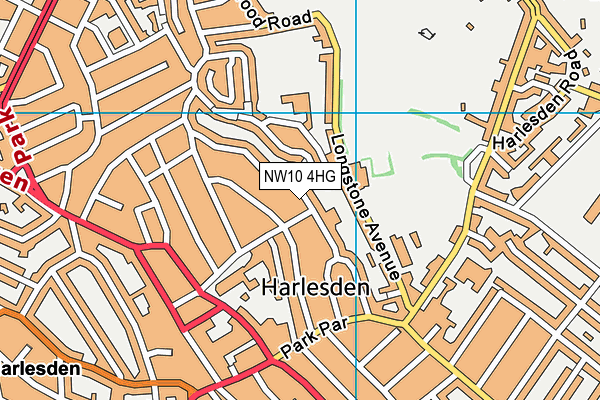 NW10 4HG map - OS VectorMap District (Ordnance Survey)