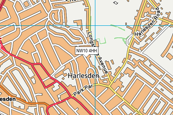 NW10 4HH map - OS VectorMap District (Ordnance Survey)