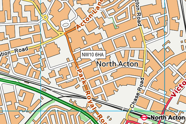 NW10 6HA map - OS VectorMap District (Ordnance Survey)