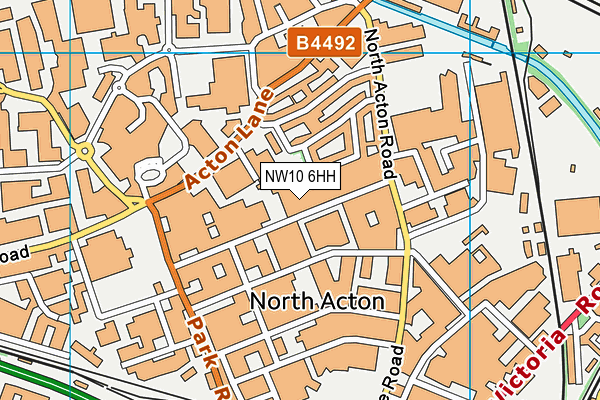 NW10 6HH map - OS VectorMap District (Ordnance Survey)