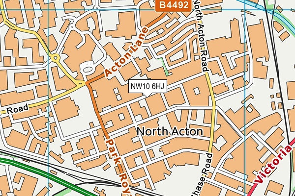 NW10 6HJ map - OS VectorMap District (Ordnance Survey)