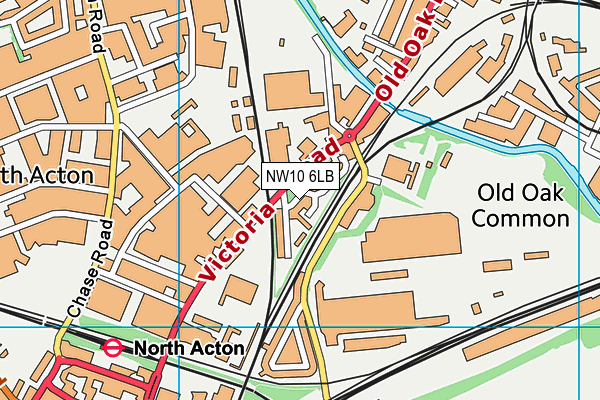 NW10 6LB map - OS VectorMap District (Ordnance Survey)