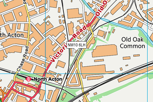 NW10 6LH map - OS VectorMap District (Ordnance Survey)