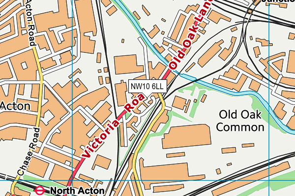 NW10 6LL map - OS VectorMap District (Ordnance Survey)