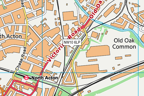 NW10 6LP map - OS VectorMap District (Ordnance Survey)