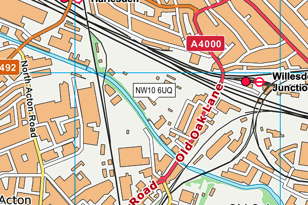 NW10 6UQ map - OS VectorMap District (Ordnance Survey)