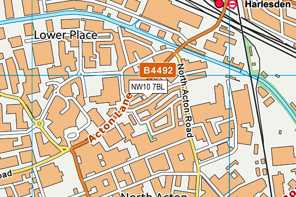 NW10 7BL map - OS VectorMap District (Ordnance Survey)