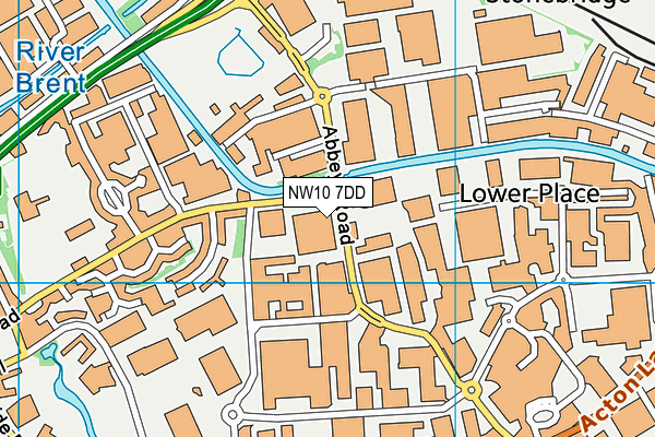 NW10 7DD map - OS VectorMap District (Ordnance Survey)