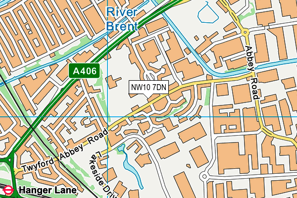 West Twyford Primary School map (NW10 7DN) - OS VectorMap District (Ordnance Survey)