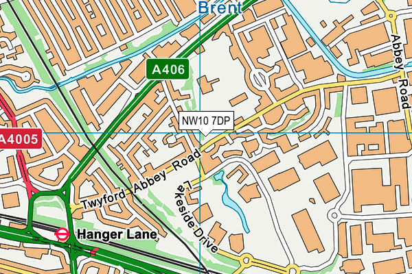 NW10 7DP map - OS VectorMap District (Ordnance Survey)