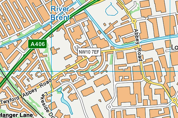 NW10 7EF map - OS VectorMap District (Ordnance Survey)