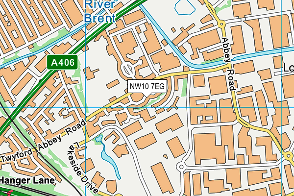 NW10 7EG map - OS VectorMap District (Ordnance Survey)
