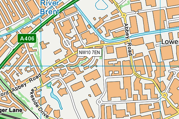 NW10 7EN map - OS VectorMap District (Ordnance Survey)