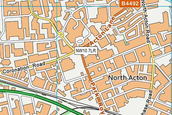 NW10 7LR map - OS VectorMap District (Ordnance Survey)