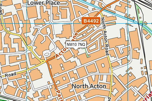 NW10 7NQ map - OS VectorMap District (Ordnance Survey)