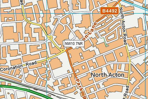 NW10 7NR map - OS VectorMap District (Ordnance Survey)