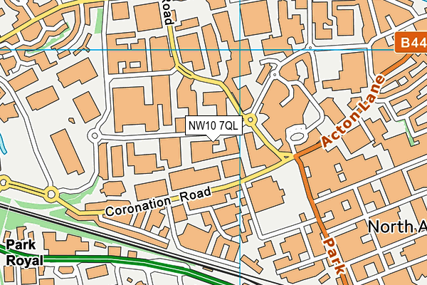 NW10 7QL map - OS VectorMap District (Ordnance Survey)