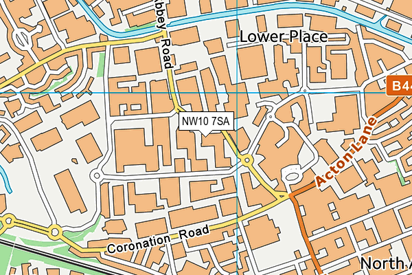 NW10 7SA map - OS VectorMap District (Ordnance Survey)