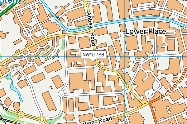 NW10 7SB map - OS VectorMap District (Ordnance Survey)