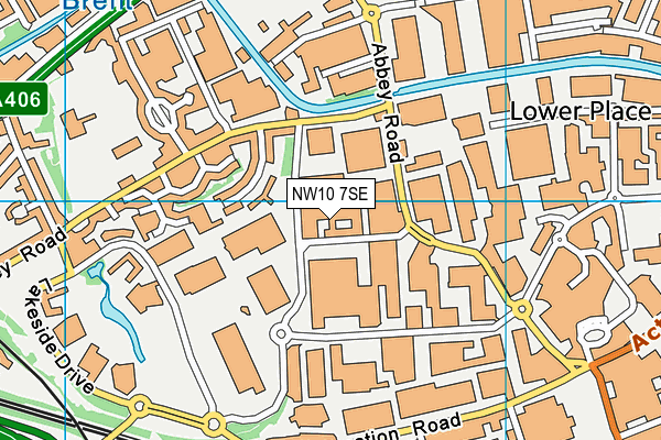 NW10 7SE map - OS VectorMap District (Ordnance Survey)