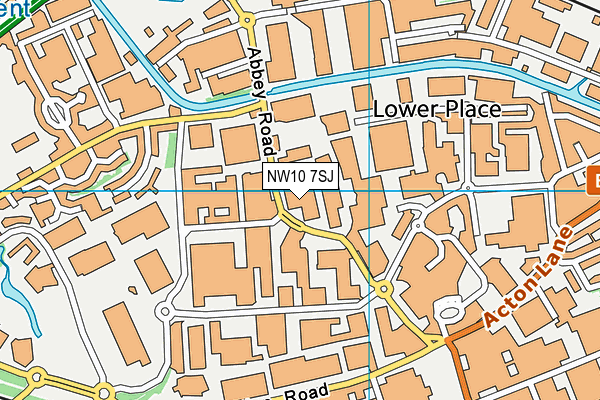 NW10 7SJ map - OS VectorMap District (Ordnance Survey)