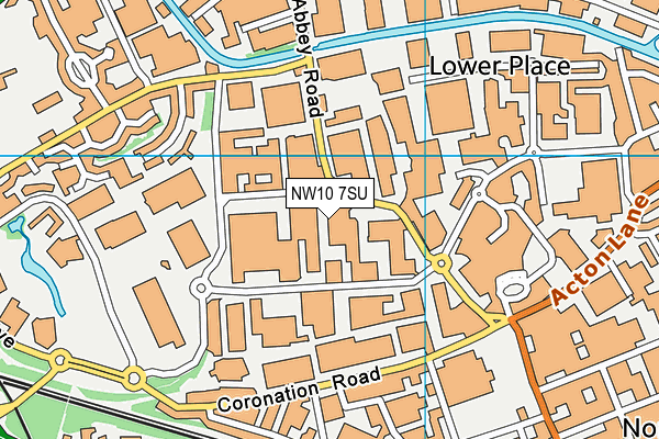 NW10 7SU map - OS VectorMap District (Ordnance Survey)