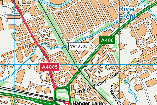 NW10 7XL map - OS VectorMap District (Ordnance Survey)