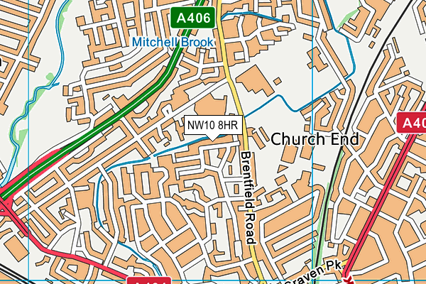 Edith Kay Independent School map (NW10 8HR) - OS VectorMap District (Ordnance Survey)