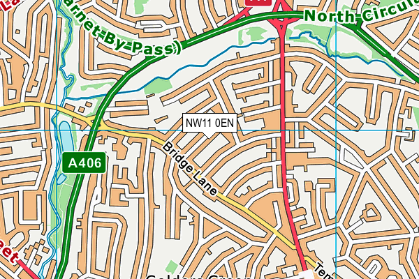 NW11 0EN map - OS VectorMap District (Ordnance Survey)