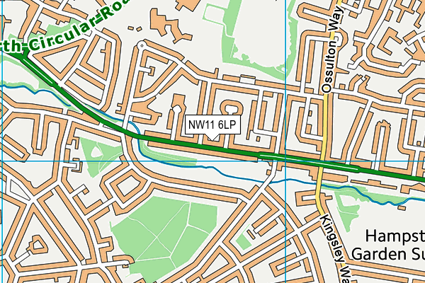 NW11 6LP map - OS VectorMap District (Ordnance Survey)