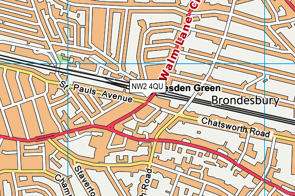 Map of GALAXY WILLESDEN LTD at district scale