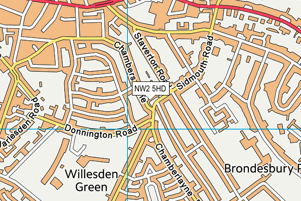 NW2 5HD map - OS VectorMap District (Ordnance Survey)