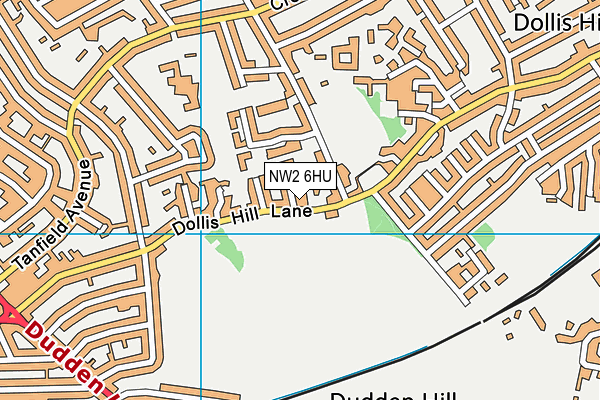 NW2 6HU map - OS VectorMap District (Ordnance Survey)