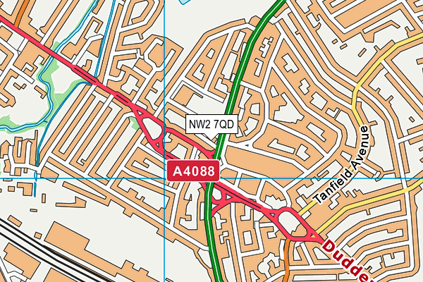 Map of A406 MOBILE TYRES LTD at district scale