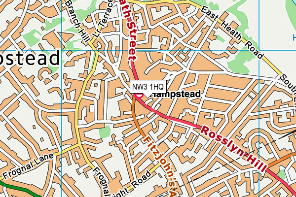 NW3 1HQ map - OS VectorMap District (Ordnance Survey)