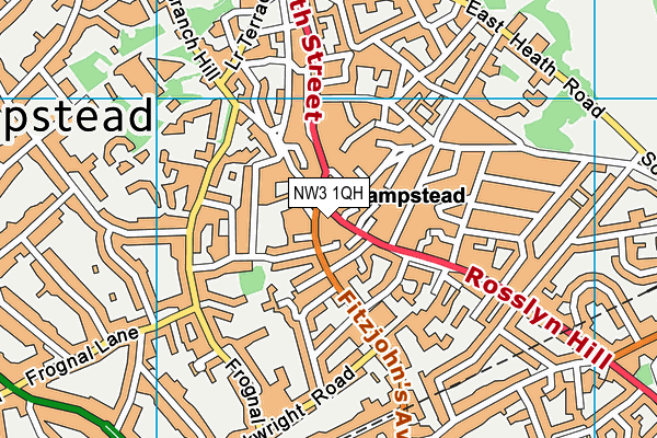 NW3 1QH map - OS VectorMap District (Ordnance Survey)