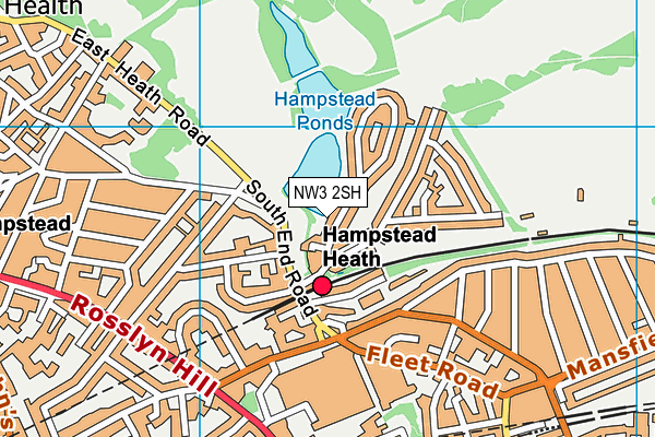 NW3 2SH map - OS VectorMap District (Ordnance Survey)