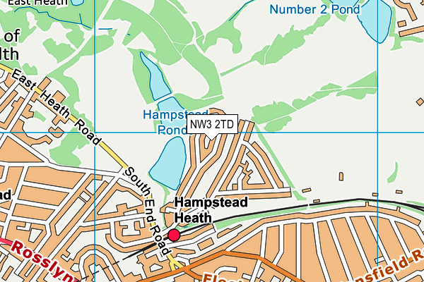 NW3 2TD map - OS VectorMap District (Ordnance Survey)