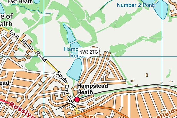 NW3 2TG map - OS VectorMap District (Ordnance Survey)