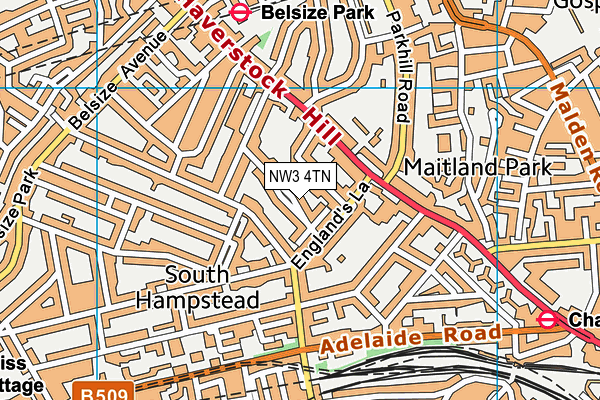 Map of 6 PRIMROSE GARDENS FREEHOLD LTD at district scale