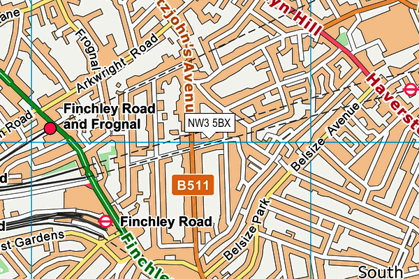 Map of 2 NUTLEY TERRACE RESIDENTS ASSOCIATION LIMITED at district scale