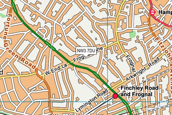 Map of FOUR FROGNAL LANE LTD. at district scale