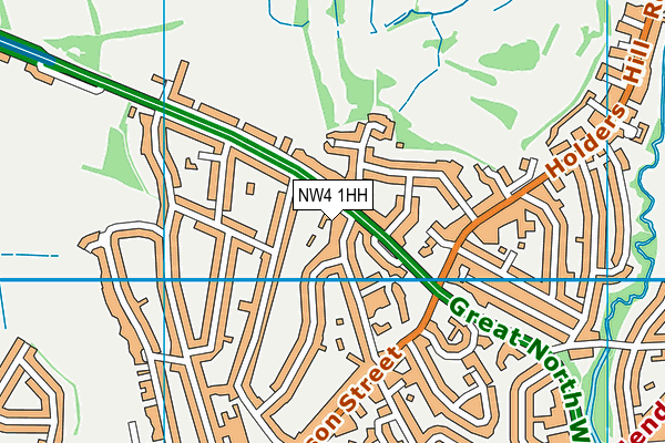 NW4 1HH map - OS VectorMap District (Ordnance Survey)