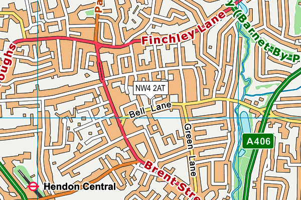 Beth Jacob Grammar School for Girls map (NW4 2AT) - OS VectorMap District (Ordnance Survey)