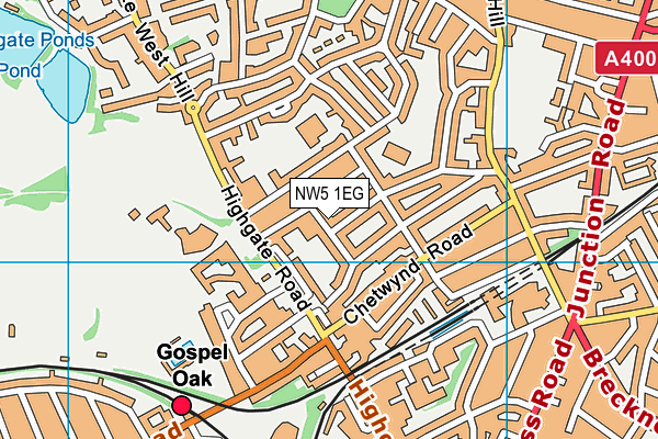 NW5 1EG map - OS VectorMap District (Ordnance Survey)